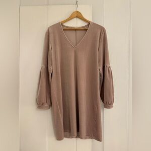 Madewell Mauve Long Sleeve Dress